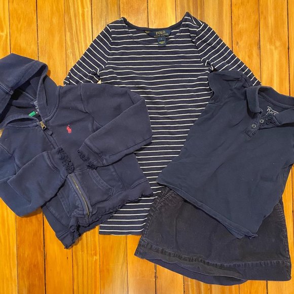Girls Navy Blue 4 Piece Uniform Bundle